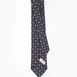 Dark Blue Archivio Collection Silk Tie 1985-02