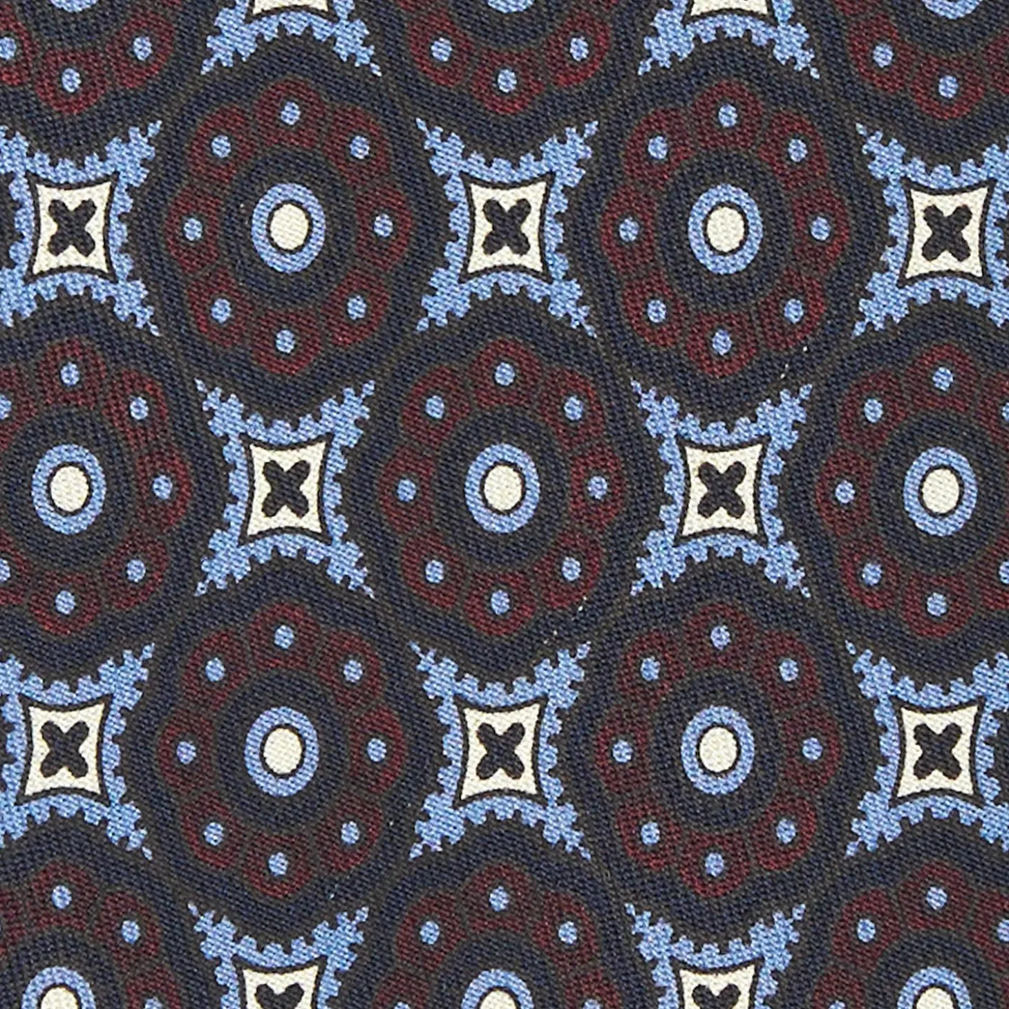 Dark Blue Archivio Collection Silk Tie 1985-02