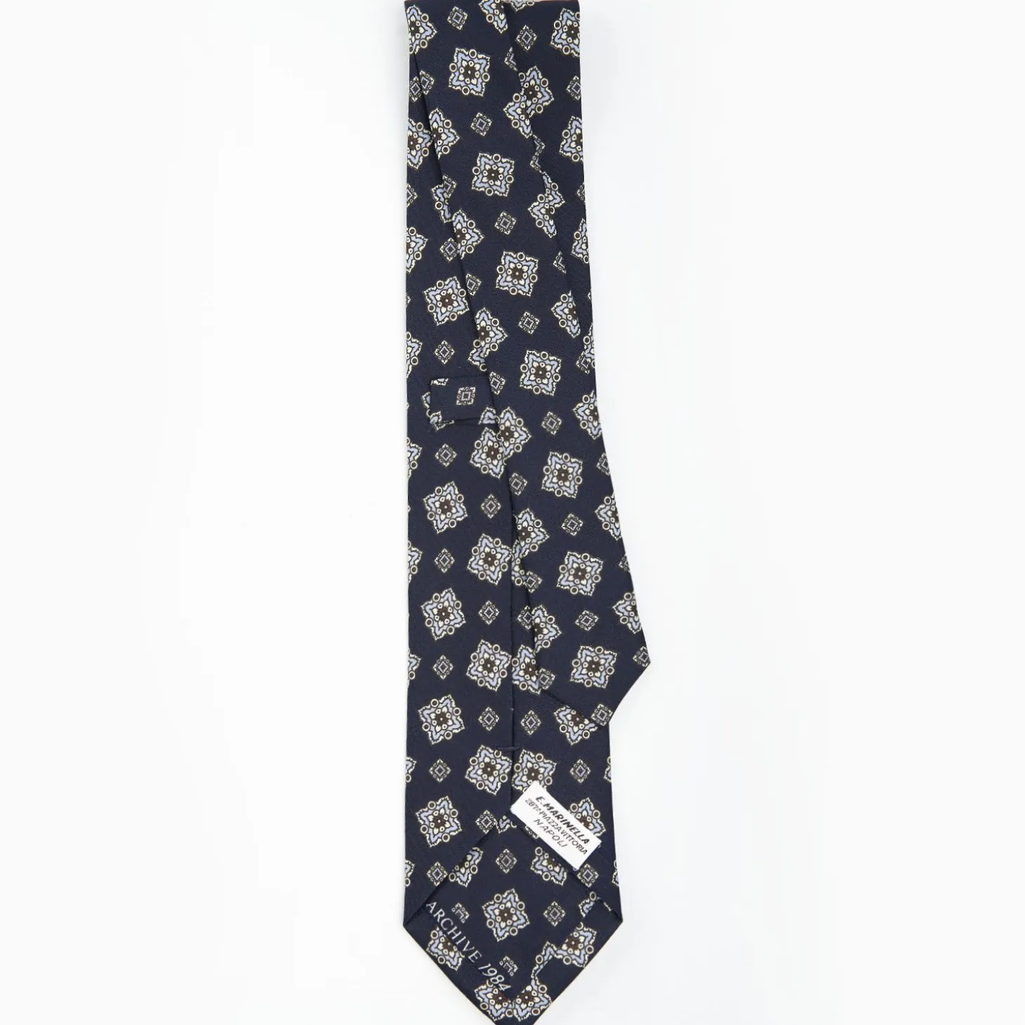 Dark Blue Archivio Collection Silk Tie 1984-01