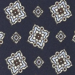 Dark Blue Archivio Collection Silk Tie 1984-01