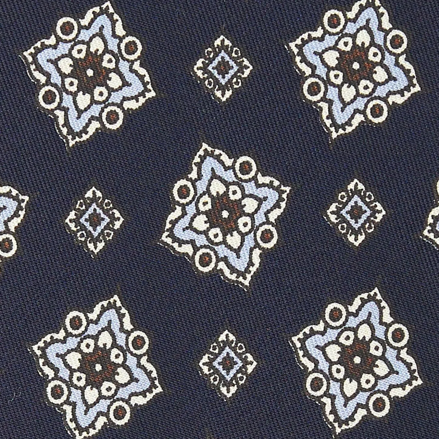 Dark Blue Archivio Collection Silk Tie 1984-01