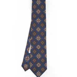 Dark Blue Archivio Collection Silk Tie 1988-02