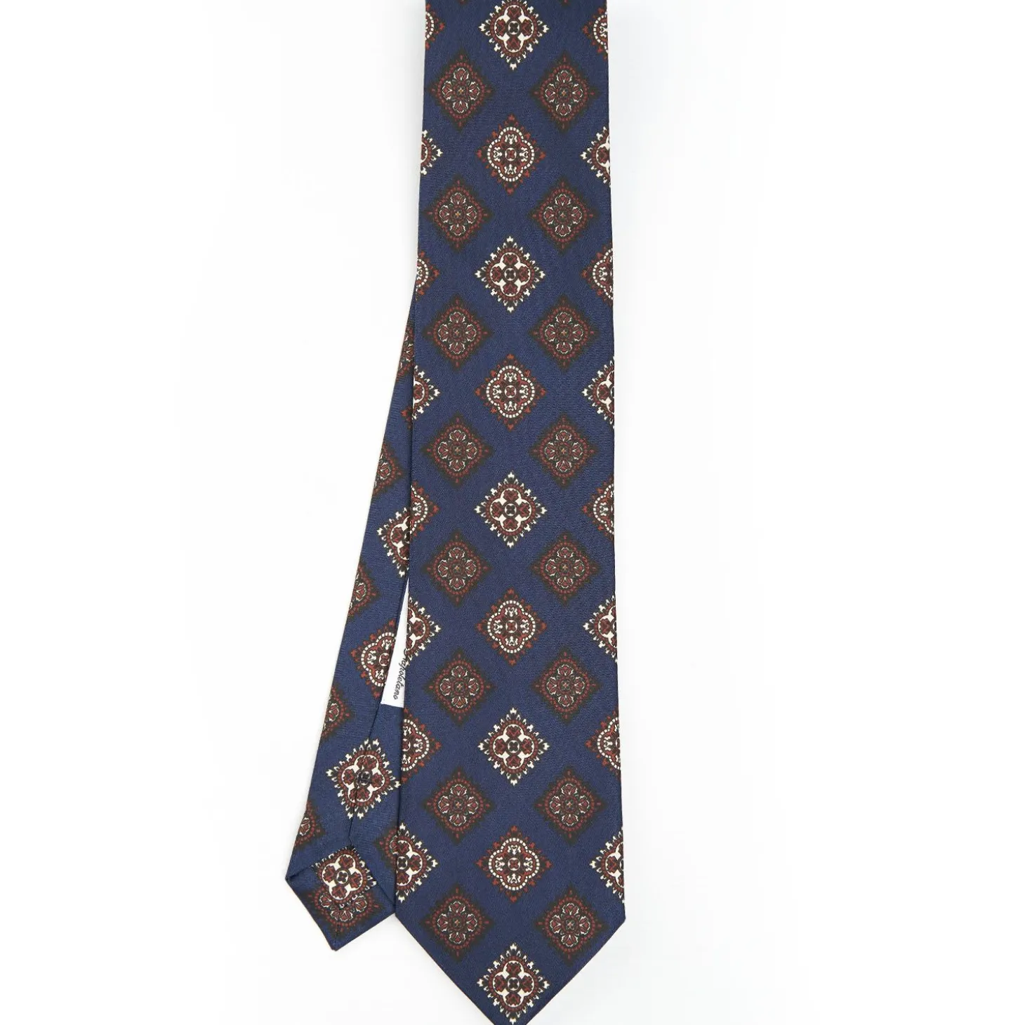 Dark Blue Archivio Collection Silk Tie 1988-02