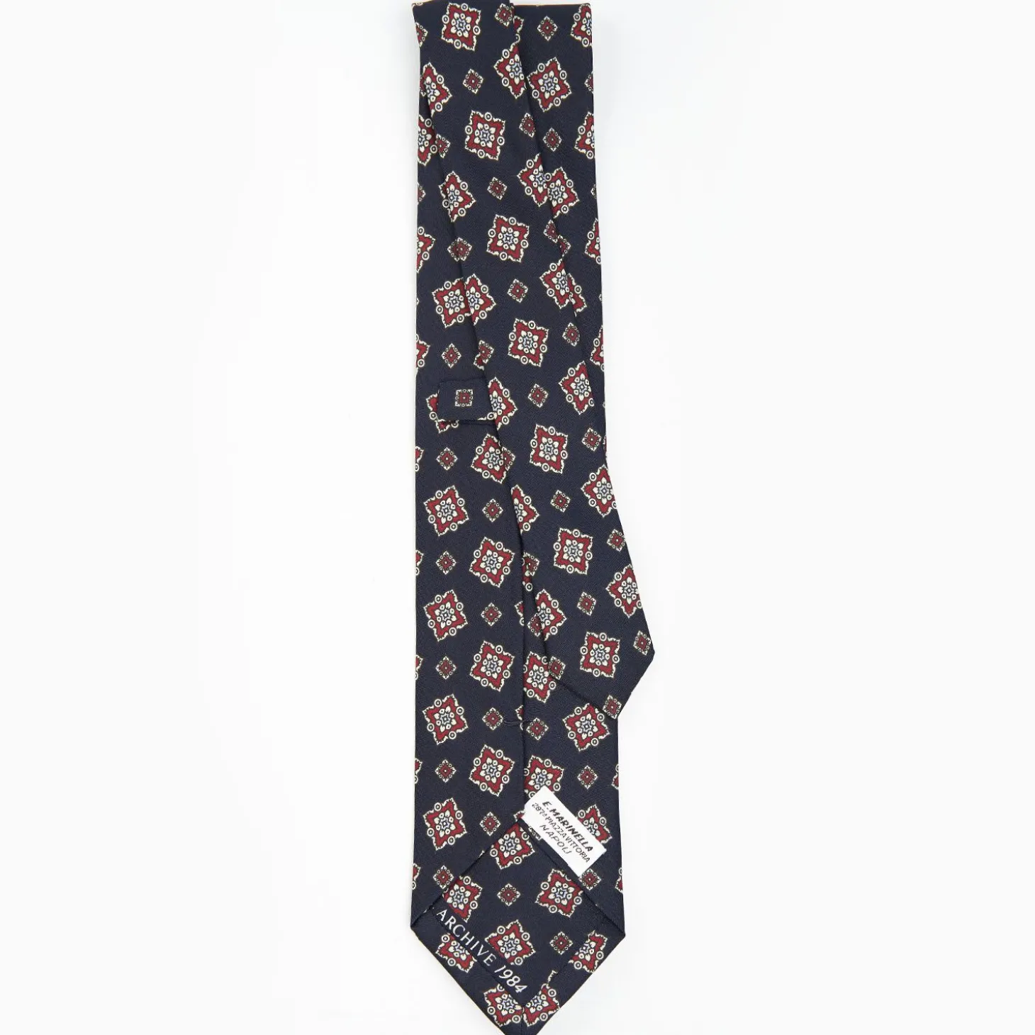Dark Blue Archivio Collection Silk Tie 1984-02