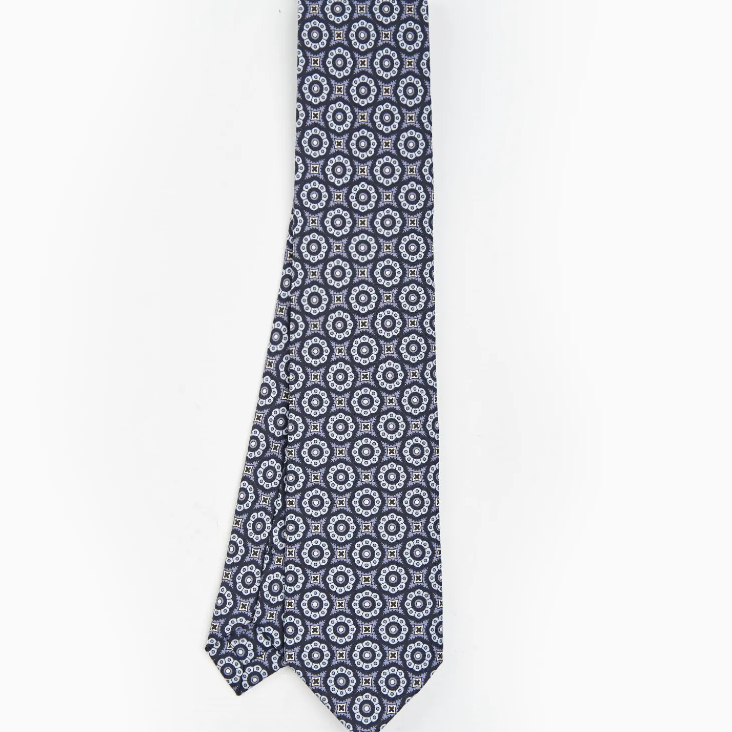 Dark Blue Archivio Collection Silk Tie 1985-01