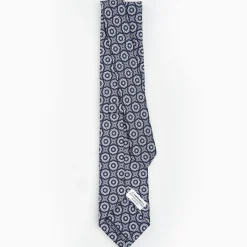 Dark Blue Archivio Collection Silk Tie 1985-01