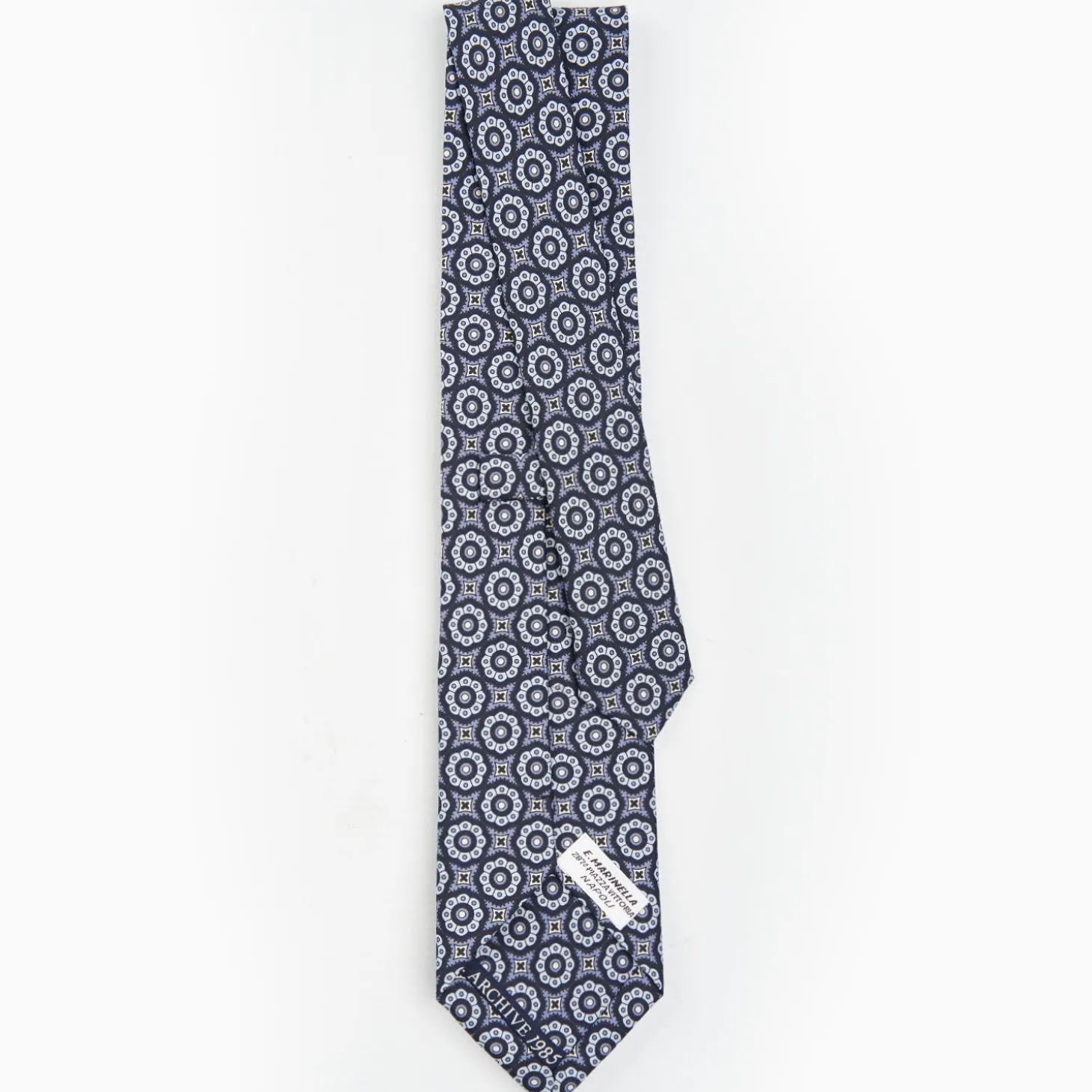Dark Blue Archivio Collection Silk Tie 1985-01