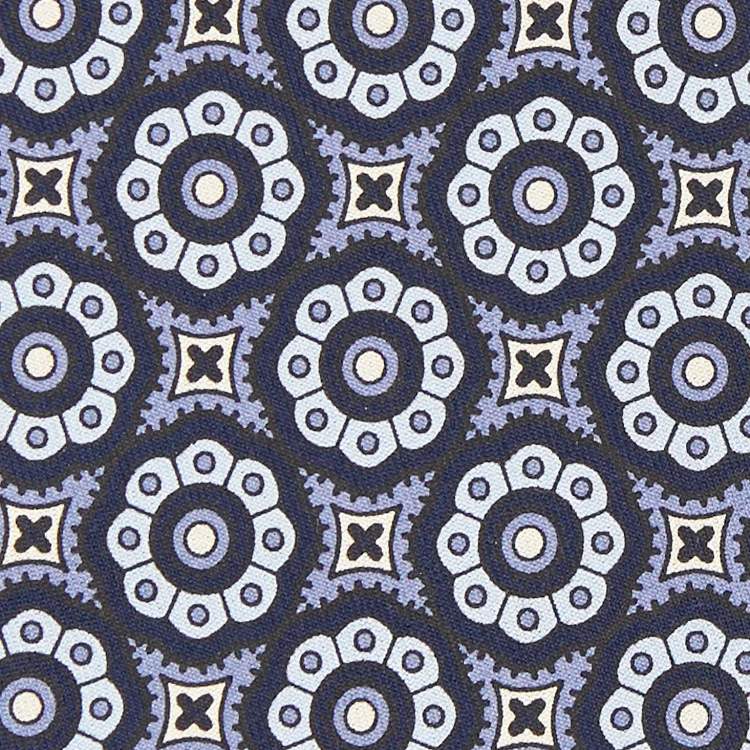 Dark Blue Archivio Collection Silk Tie 1985-01