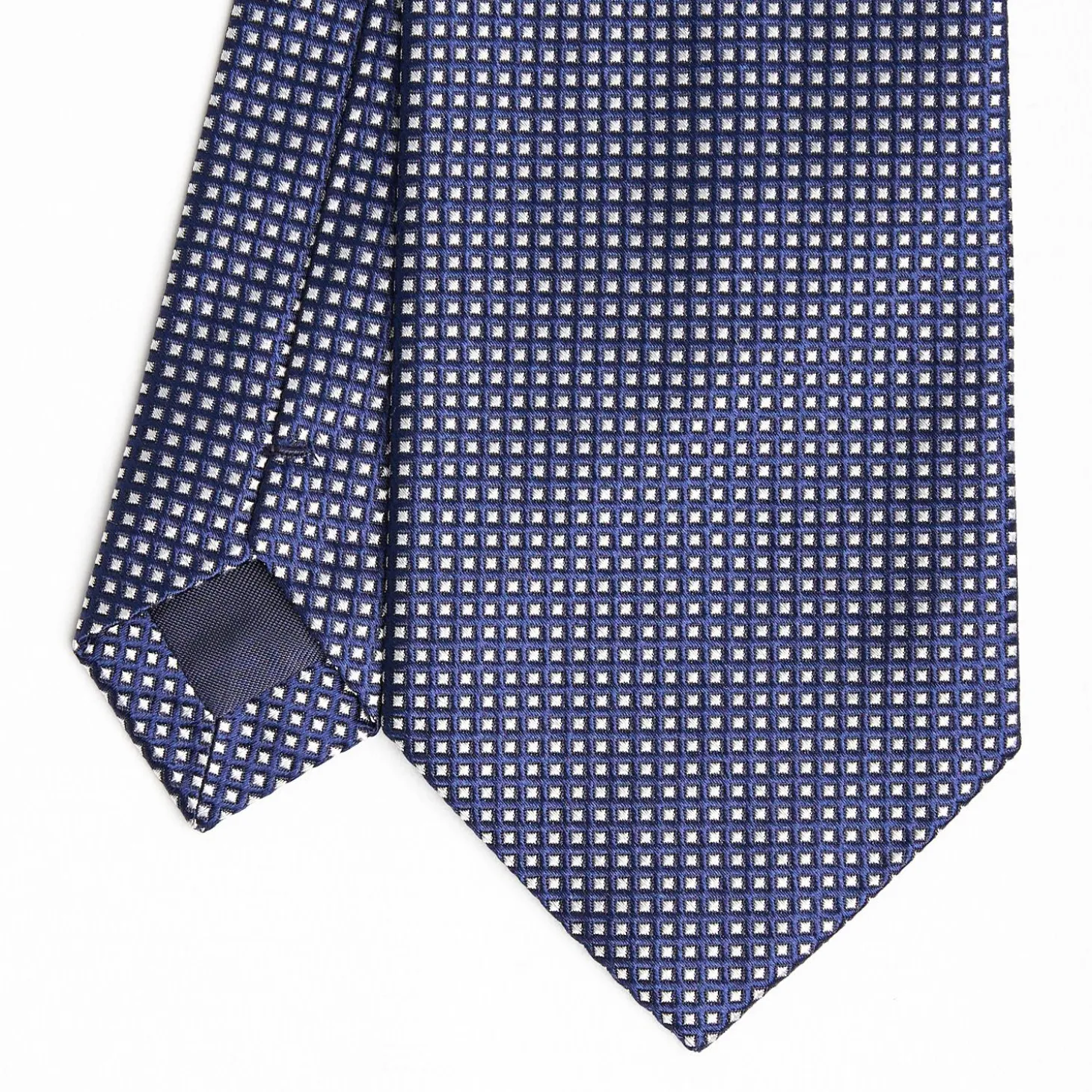 Dark Blue Ceremonial Jacquard Silk Tie