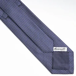 Dark Blue Ceremonial Jacquard Silk Tie