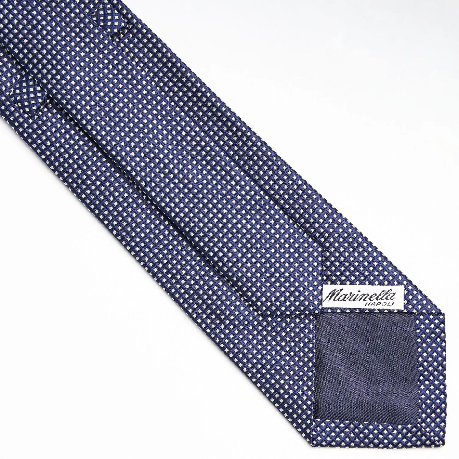 Dark Blue Ceremonial Jacquard Silk Tie