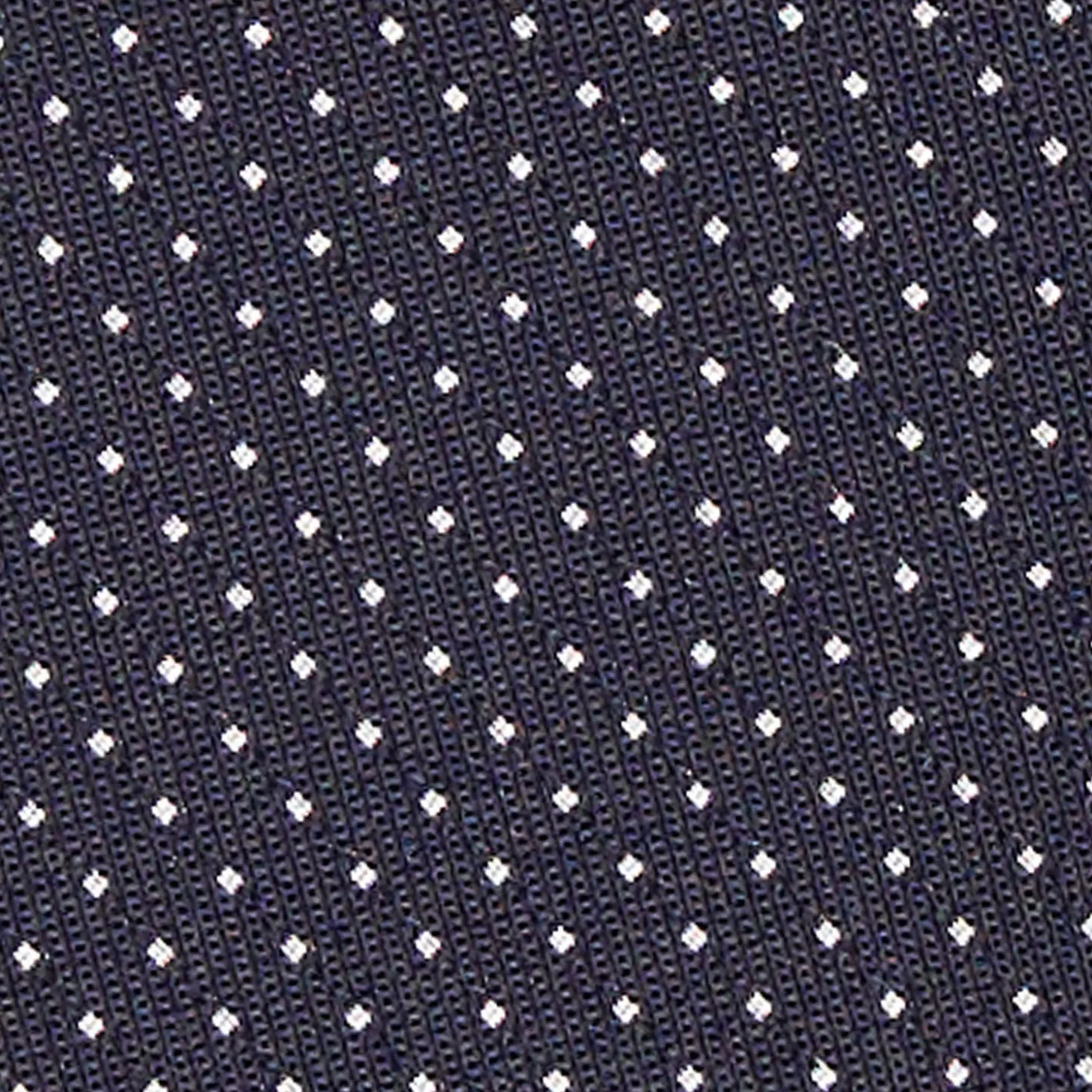 Dark Blue Ceremonial Jacquard Silk Tie Small Geometric Pattern