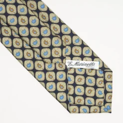 Dark Blue Heritage Collection Silk Tie - Paisley Pattern