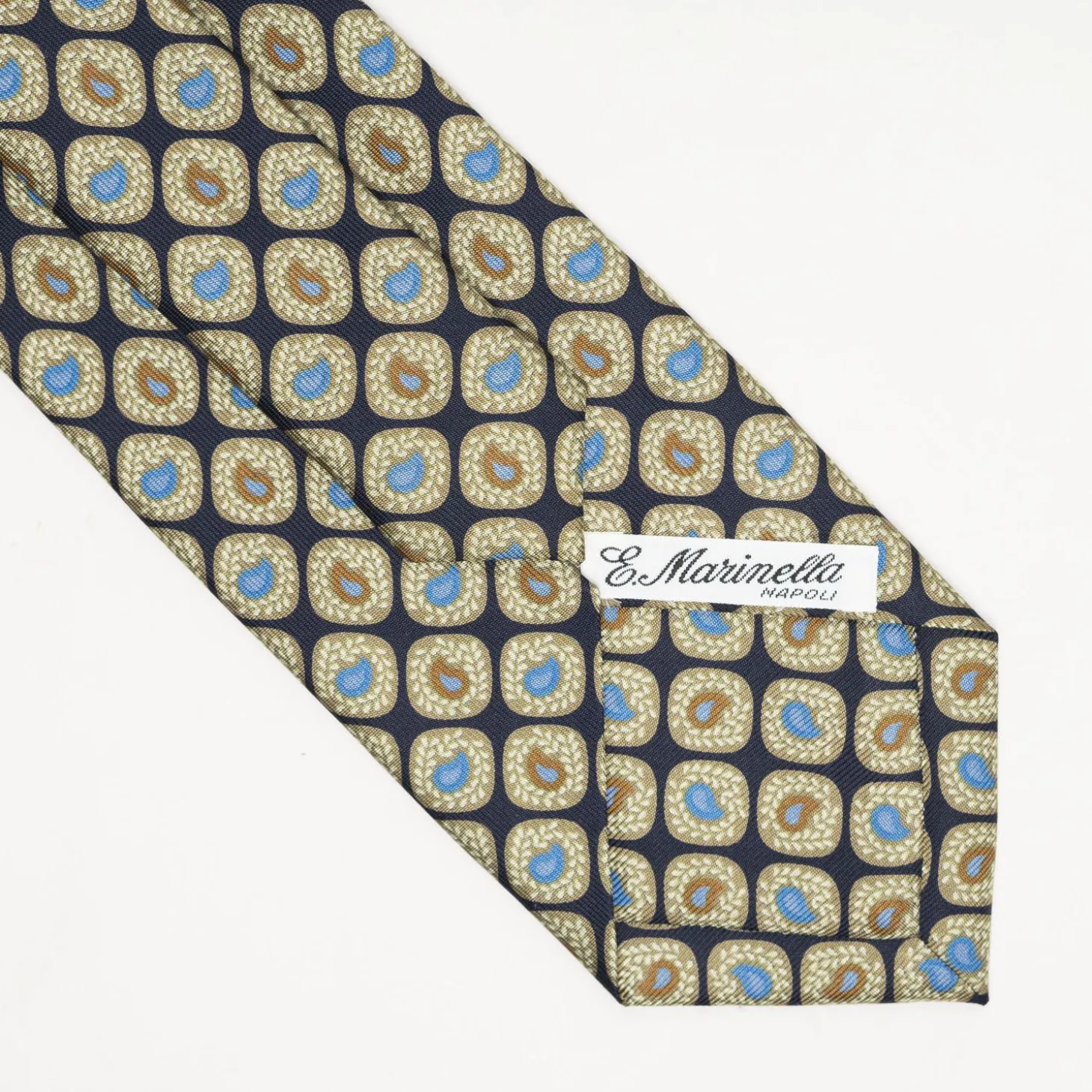 Dark Blue Heritage Collection Silk Tie - Paisley Pattern