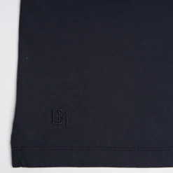 Dark Blue Jersey Short Sleeve Polo Shirt