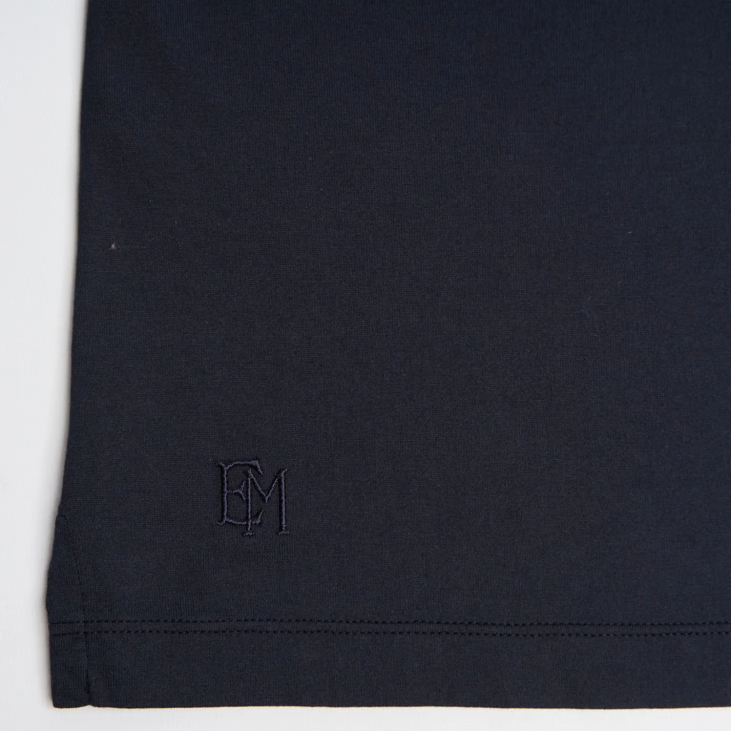 Dark Blue Jersey Short Sleeve Polo Shirt