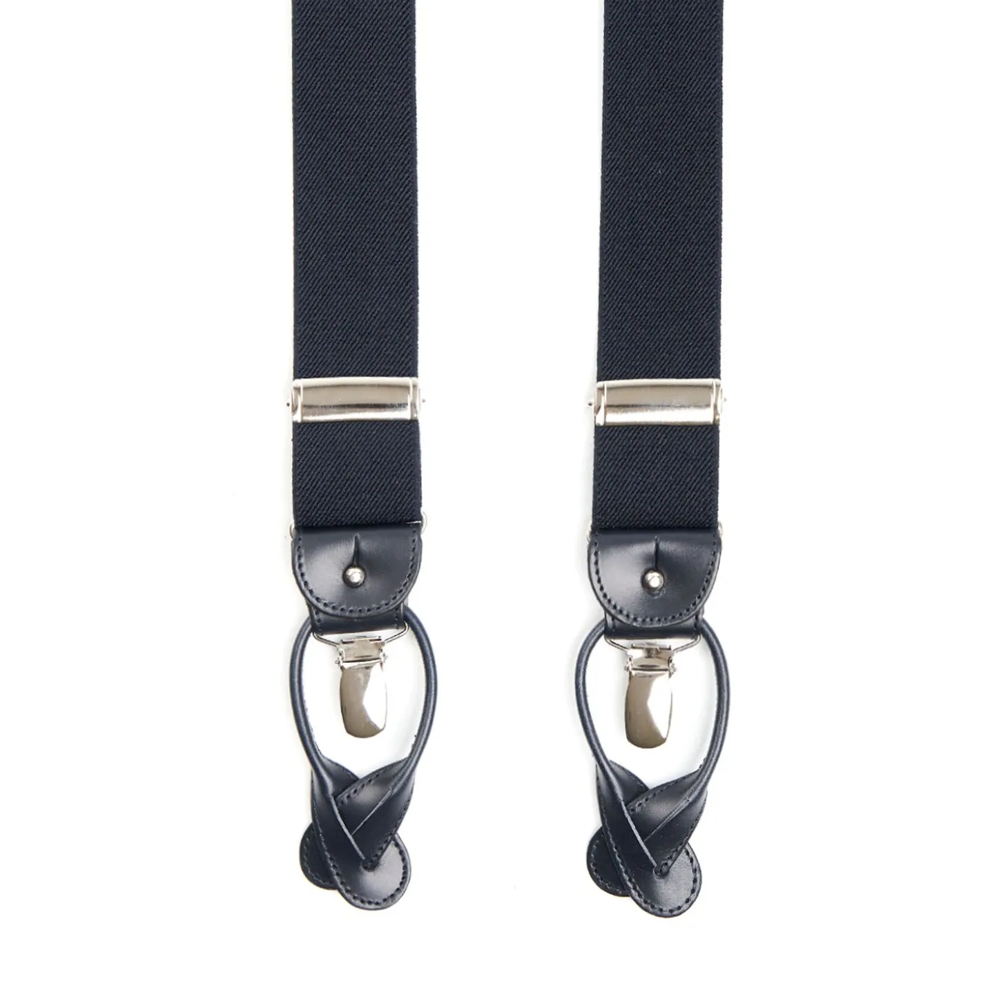 Dark Blue Plain Colour Braces