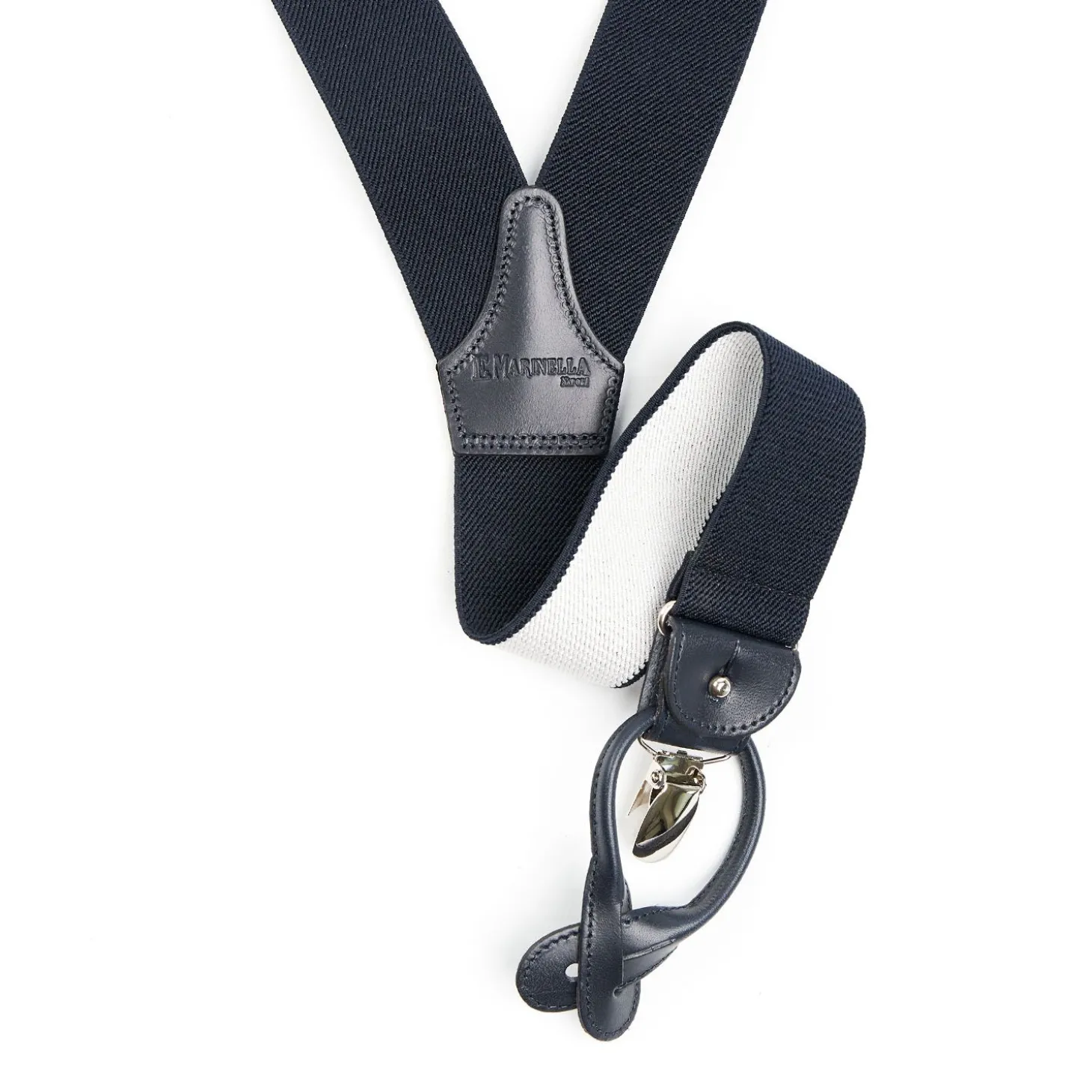 Dark Blue Plain Colour Braces