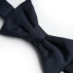 Dark Blue Pre-Knotted Silk Bowtie - Solid Color