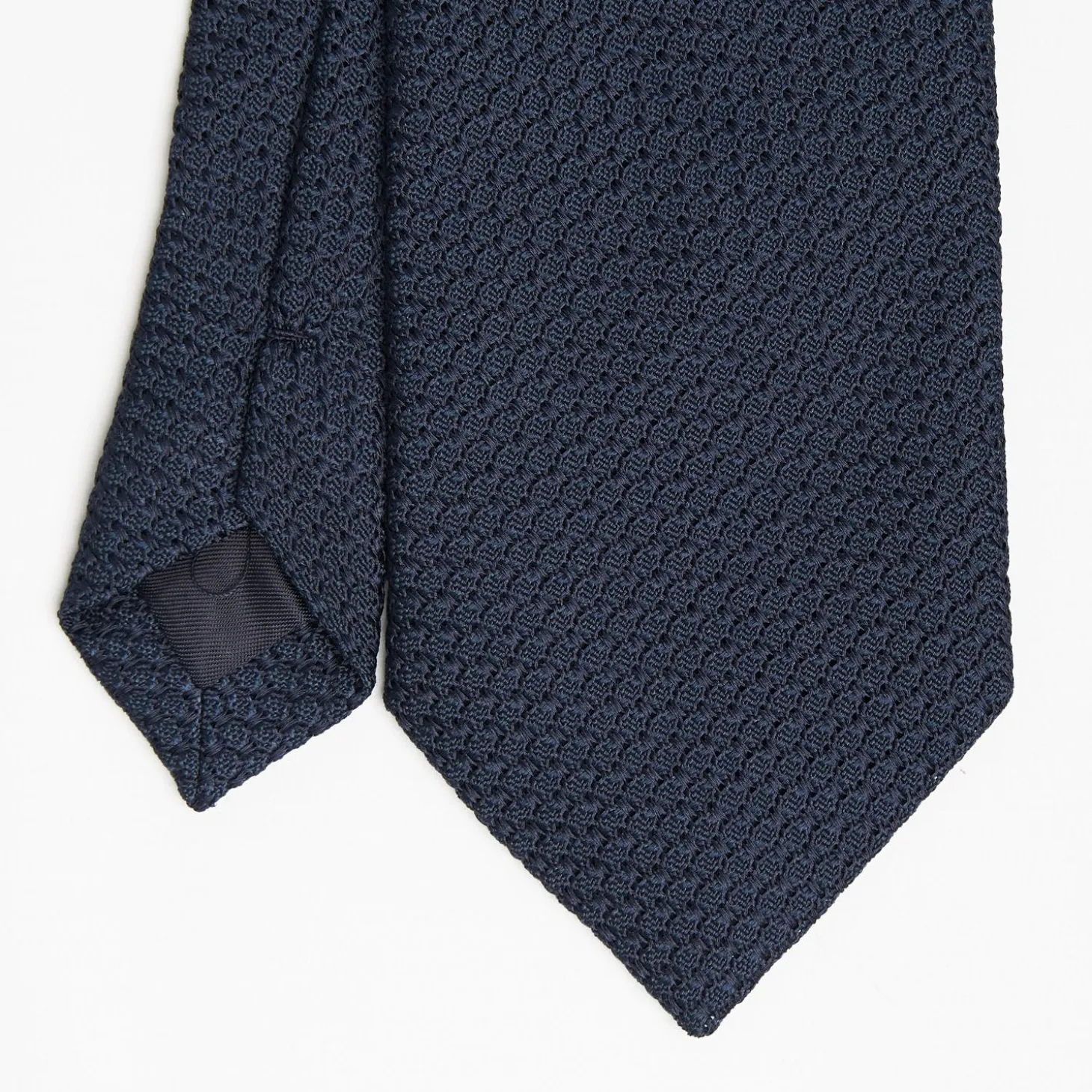 Dark Blue Sartorial Granadine Silk Tie