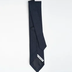 Dark Blue Sartorial Granadine Silk Tie