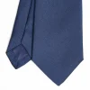 Dark Blue Sartorial Jacquard Silk Tie - Solid Colours