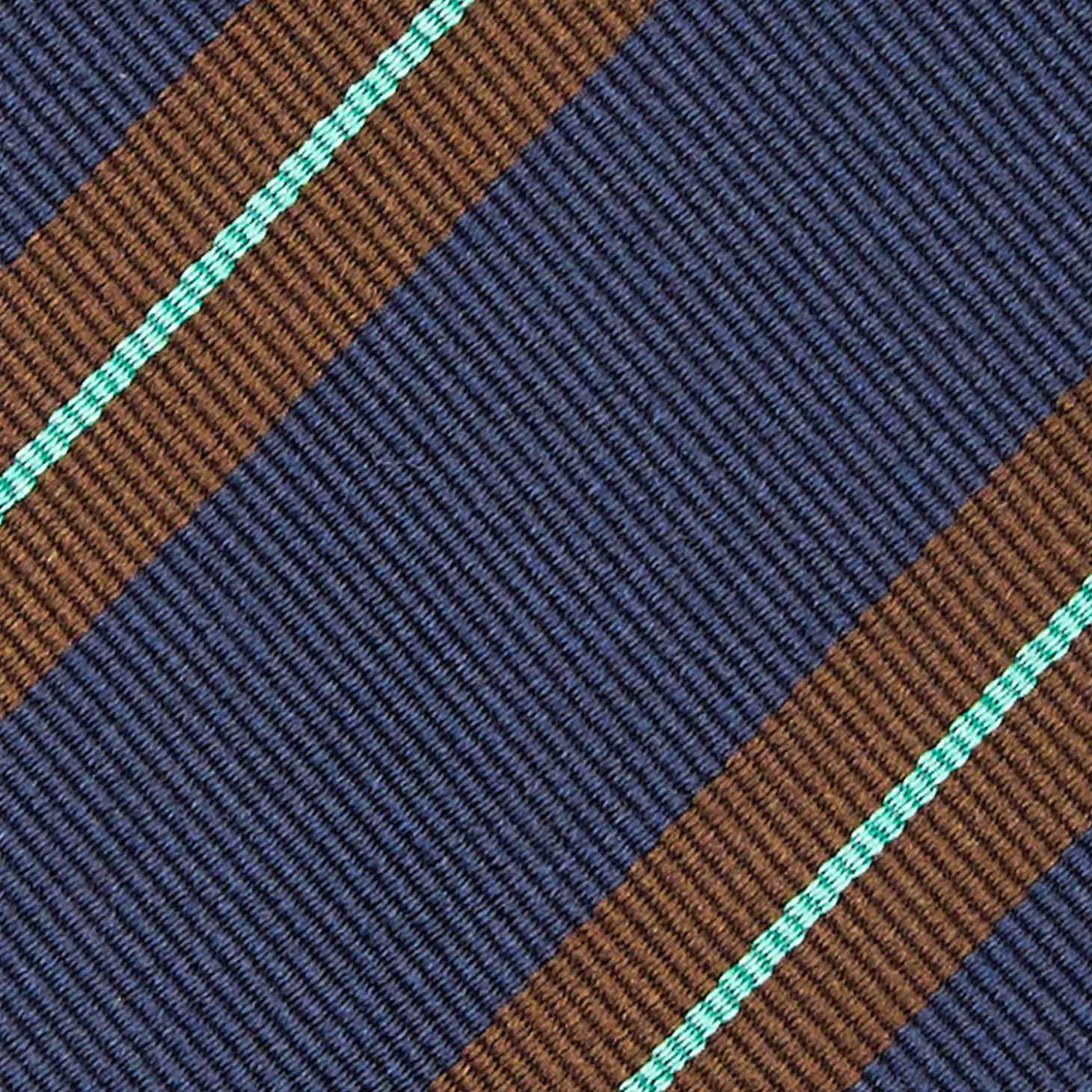 Dark Blue Sartorial Striped Silk Tie