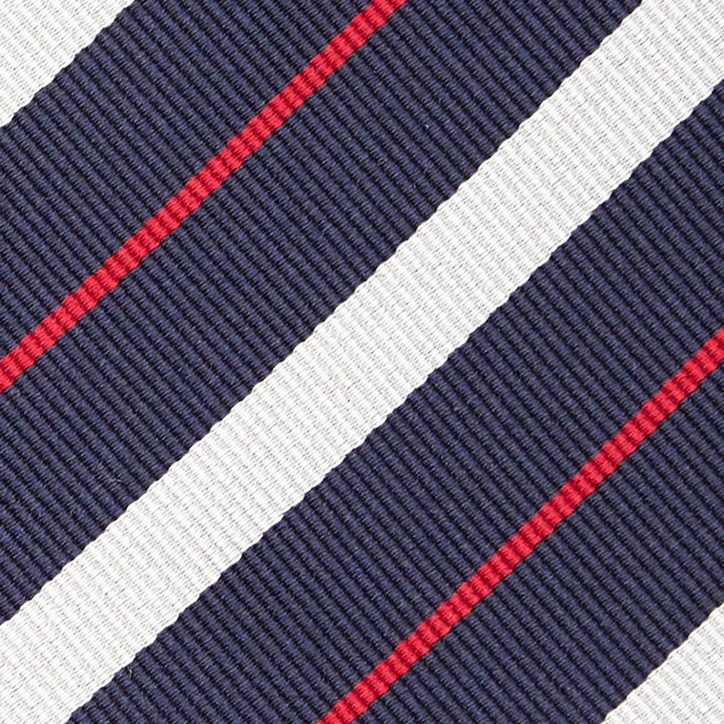 Dark Blue Sartorial Striped Silk Tie