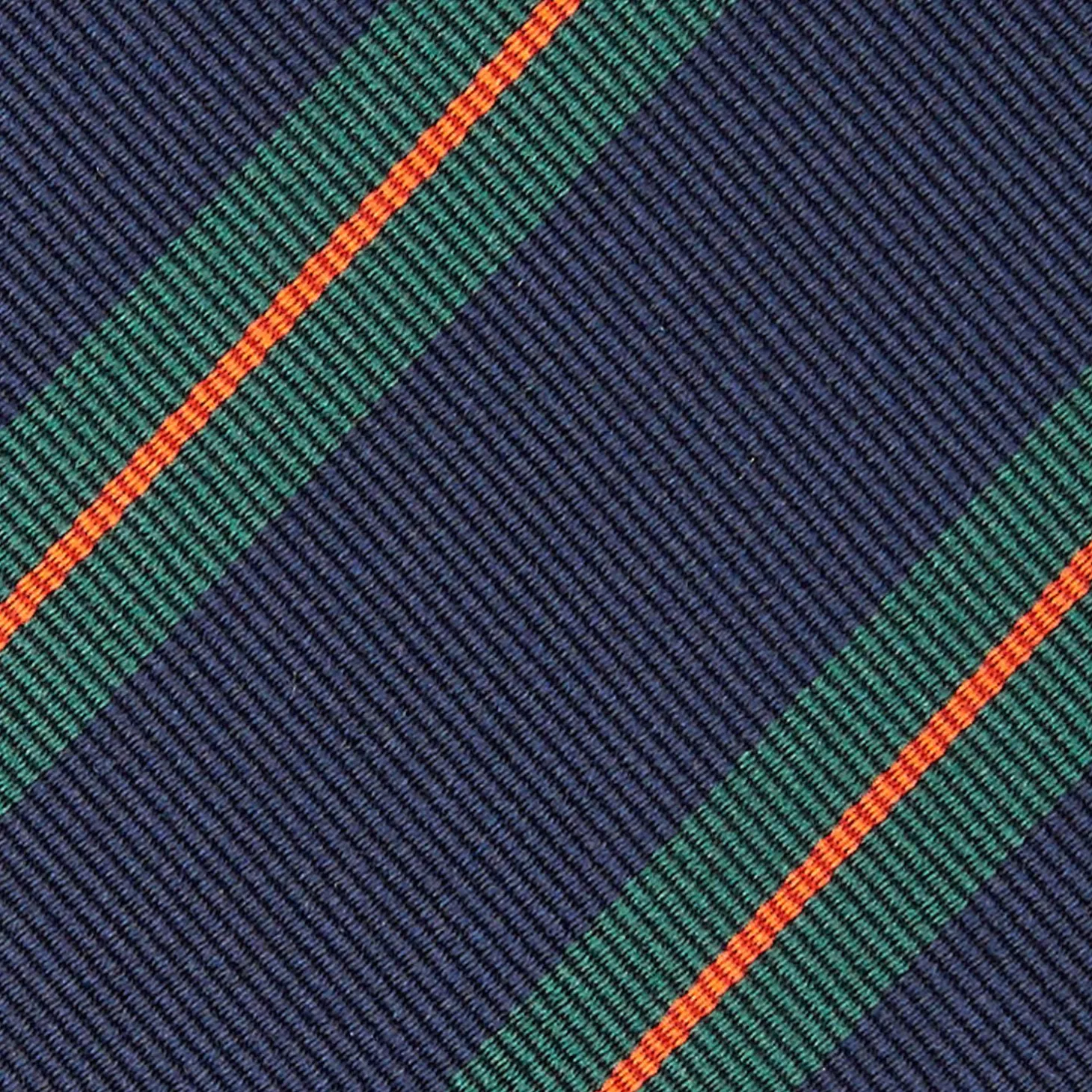 Dark Blue Sartorial Striped Silk Tie