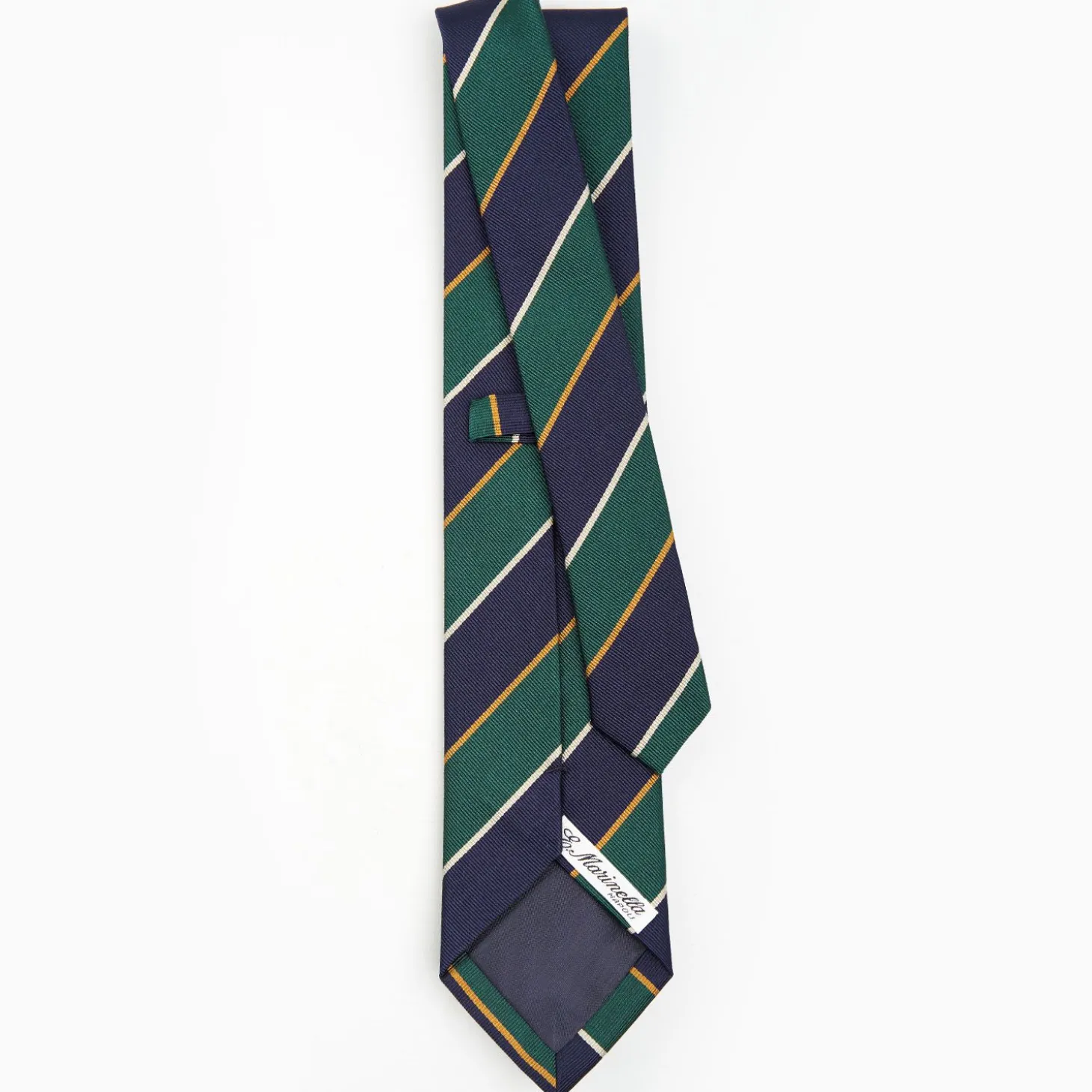 Dark Blue Sartorial Striped Silk Tie