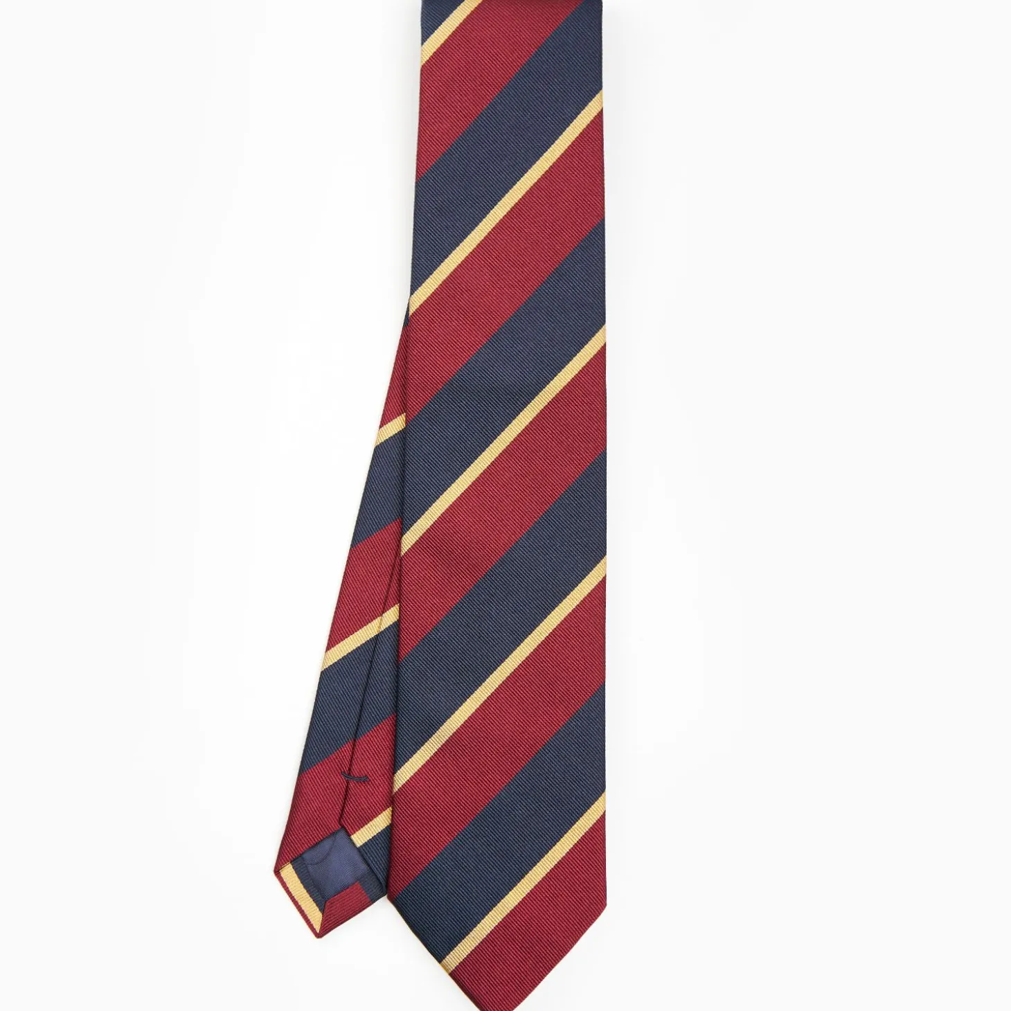 Dark Blue Sartorial Striped Silk Tie
