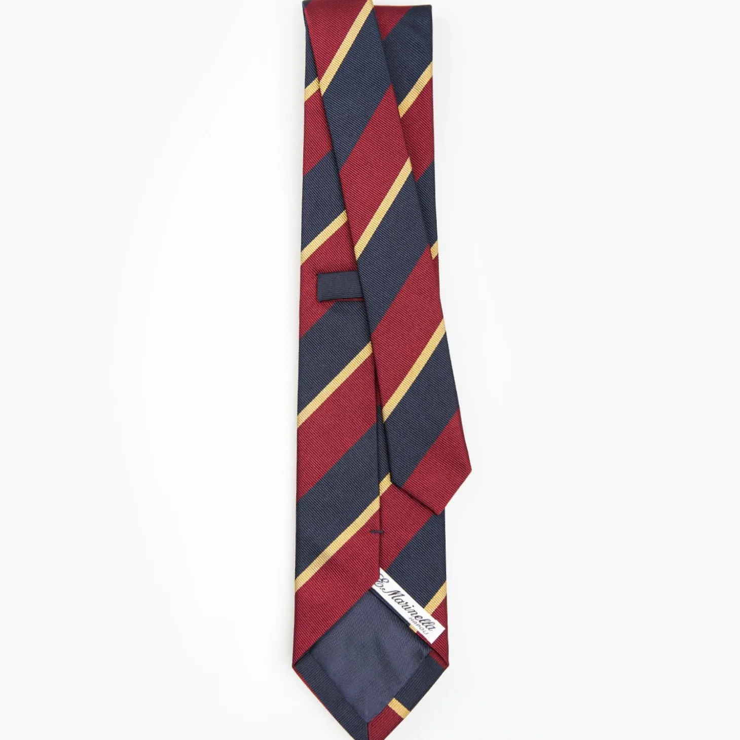 Dark Blue Sartorial Striped Silk Tie