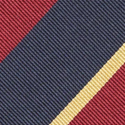Dark Blue Sartorial Striped Silk Tie