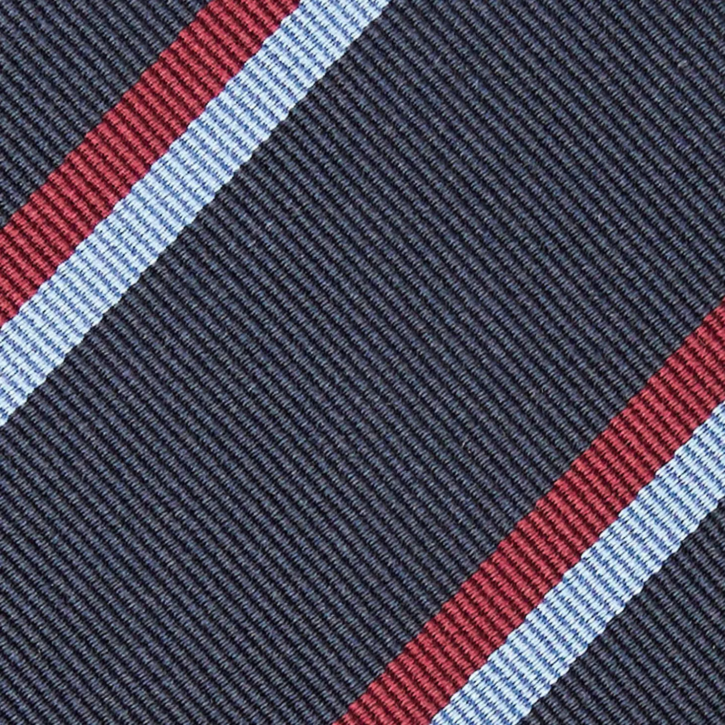 Dark Blue Sartorial Striped Silk Tie