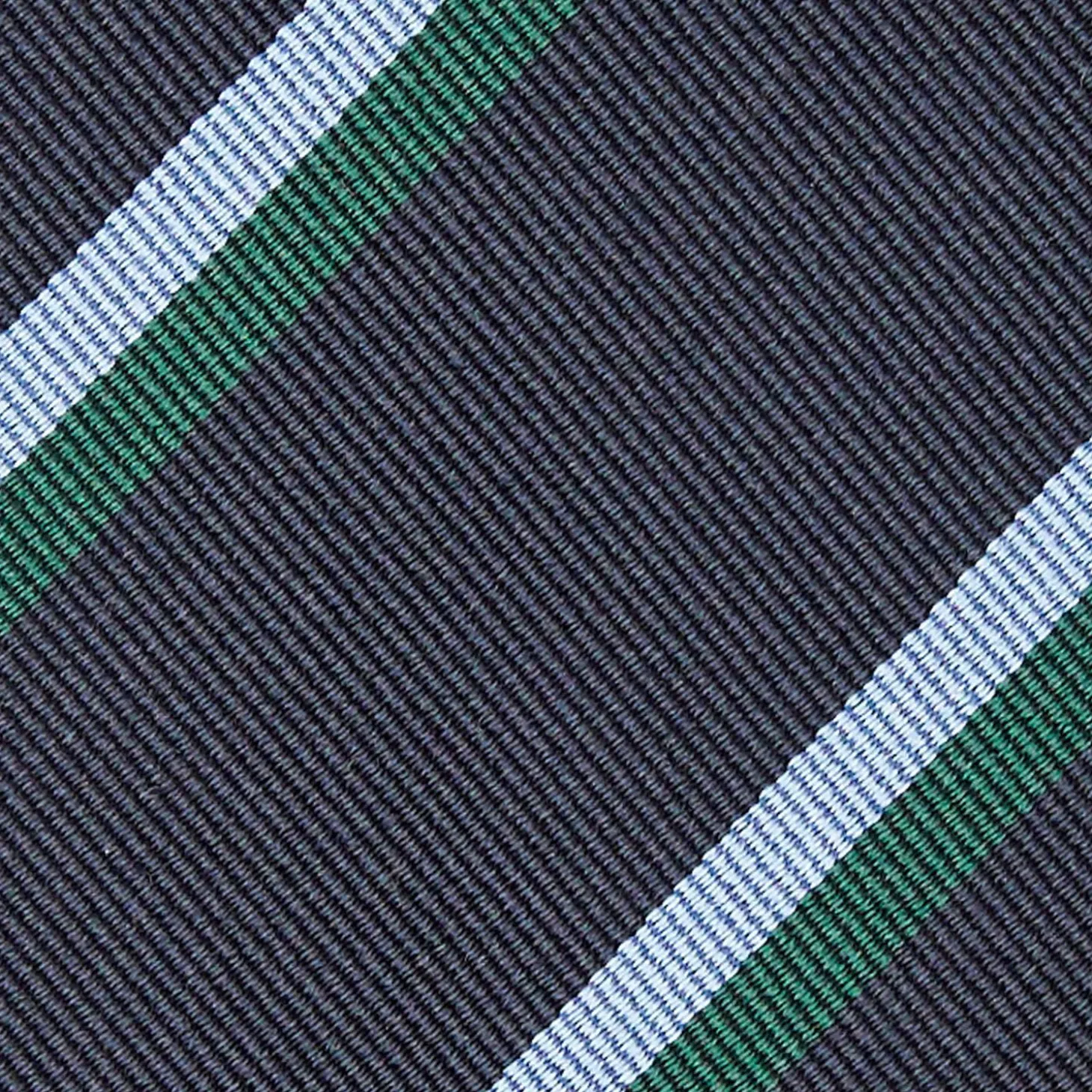Dark Blue Sartorial Striped Silk Tie