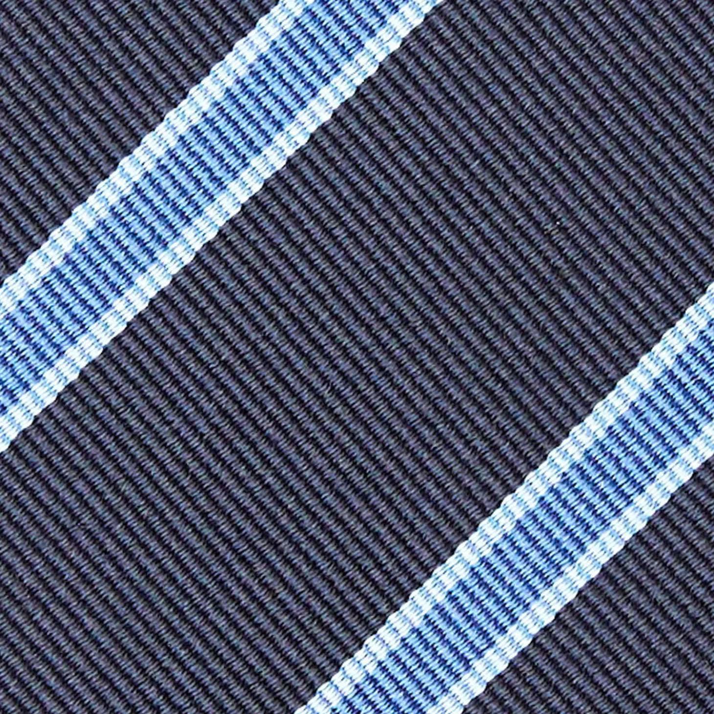 Dark Blue Sartorial Striped Silk Tie