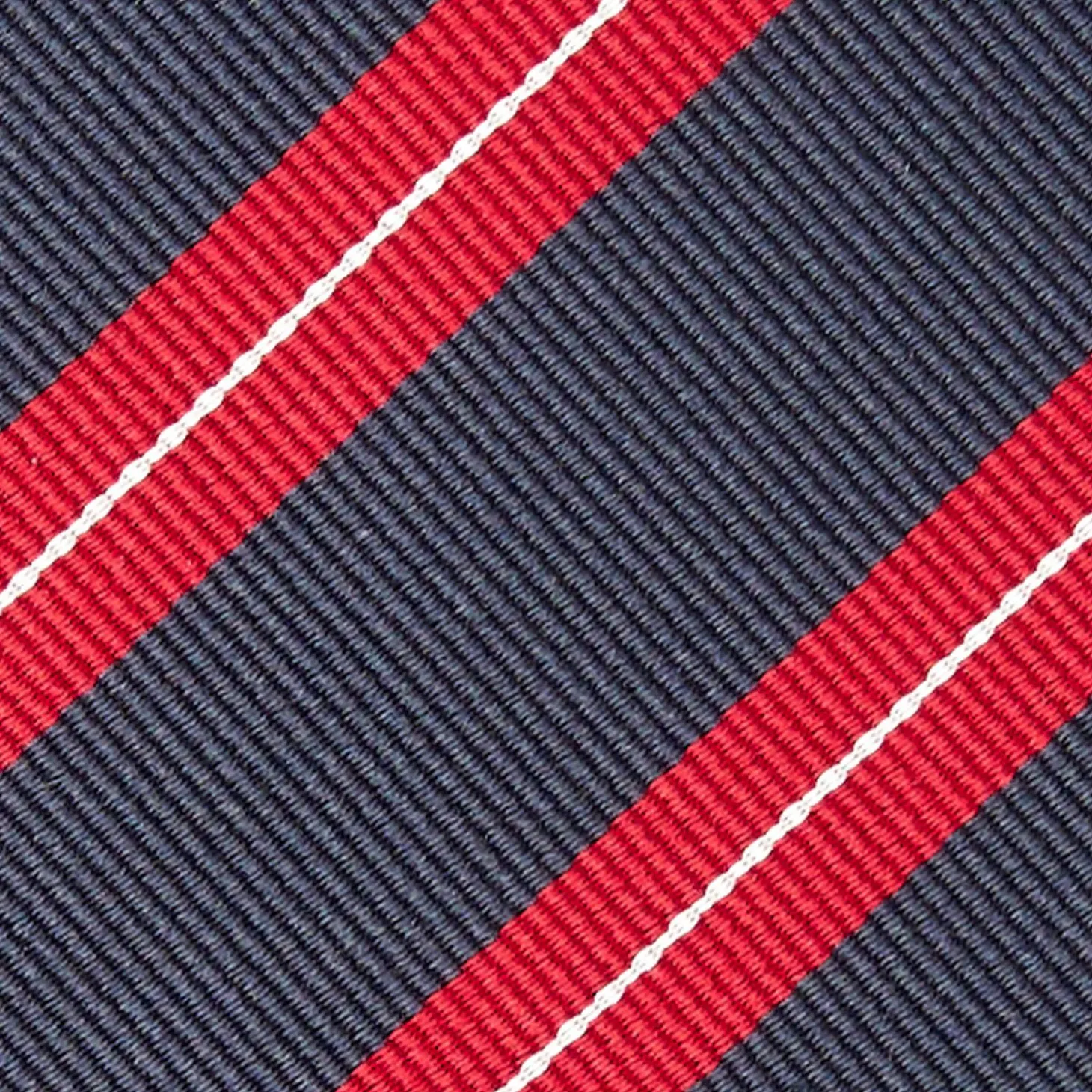 Dark Blue Sartorial Striped Silk Tie