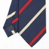 Dark Blue Sartorial Striped Tie