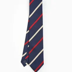 Dark Blue Sartorial Striped Tie