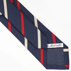 Dark Blue Sartorial Striped Tie