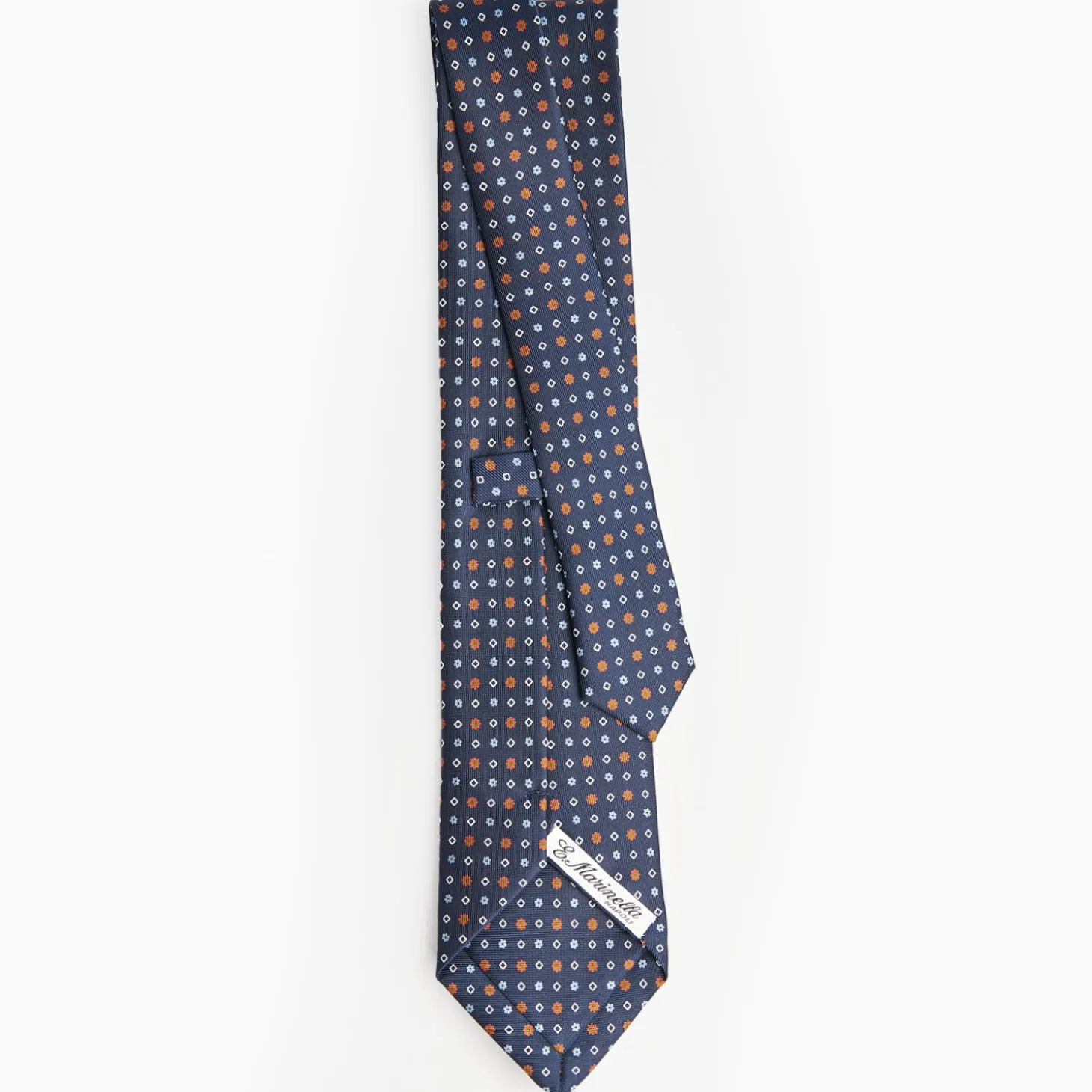 Dark Blue Sartorial Tie - Small Designs