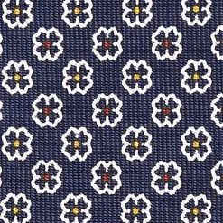Dark Blue Sartorial Tie - Small Designs
