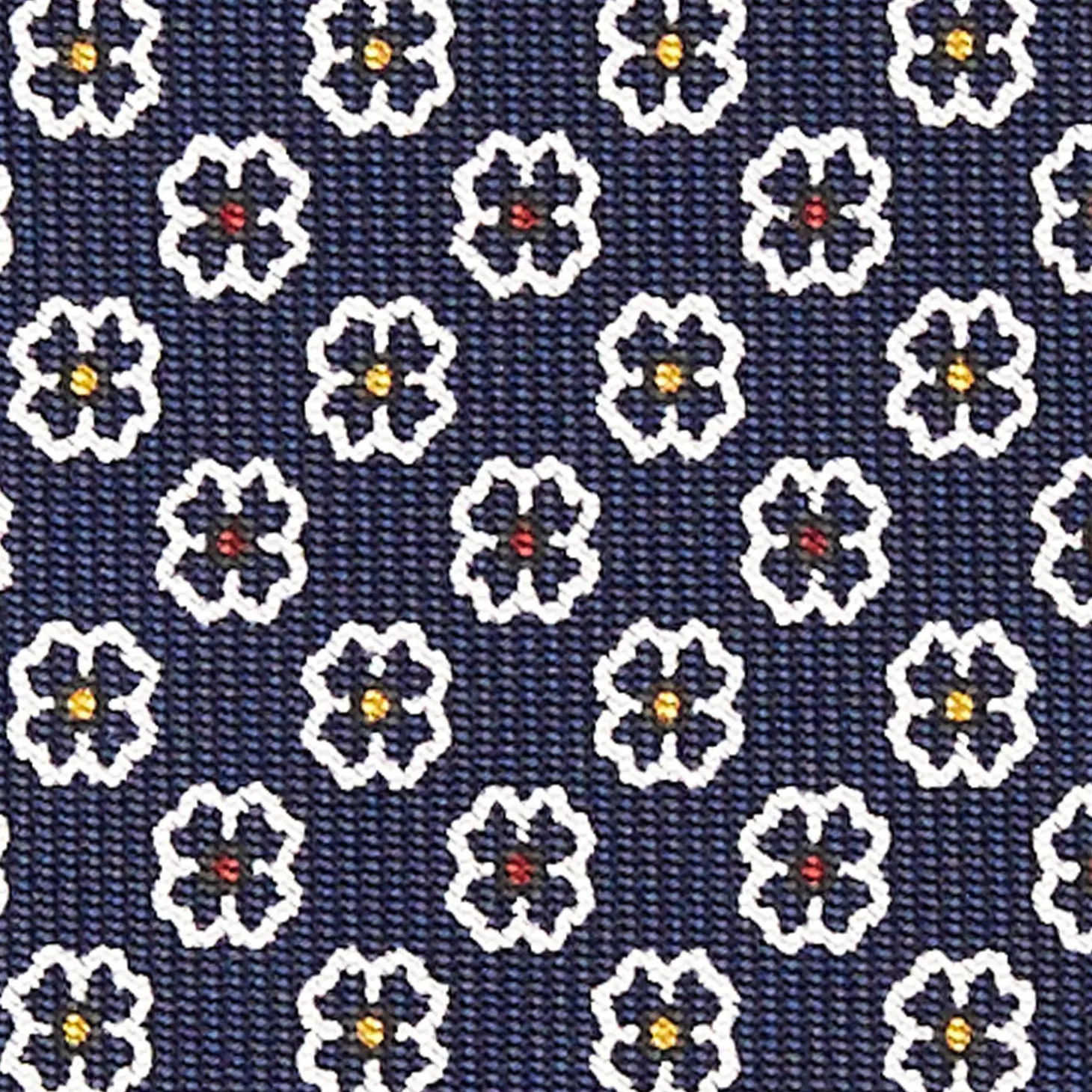 Dark Blue Sartorial Tie - Small Designs