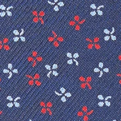 Dark Blue Silk Glasses Case