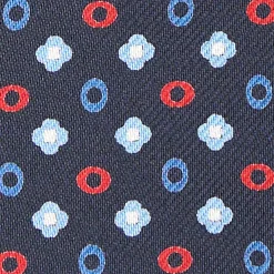 Dark Blue Silk Glasses Case