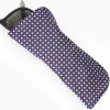 Dark Blue Silk Glasses Case
