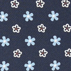 Dark Blue Silk Glasses Case