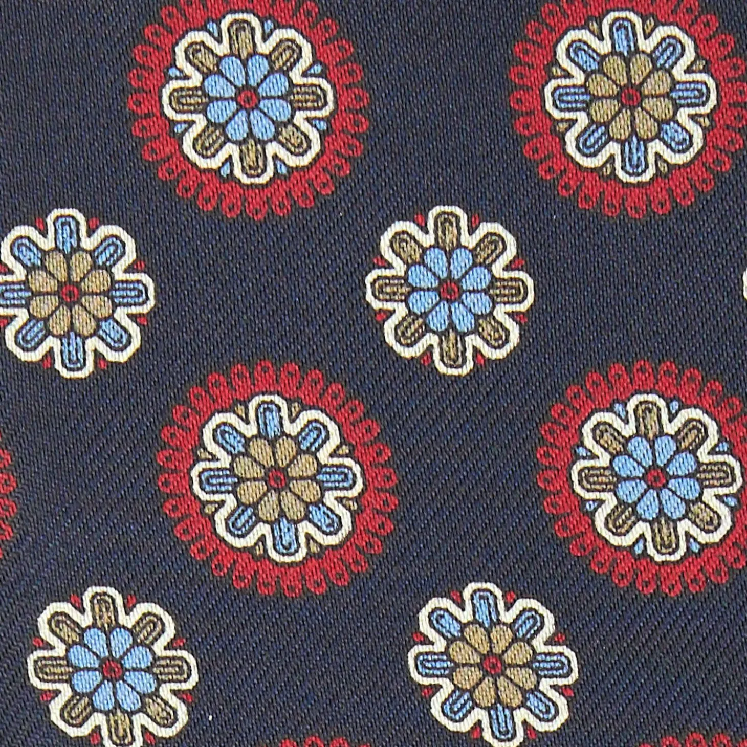 Dark Blue Silk Glasses Case