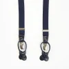 Dark Blue Slim Plain Colour Braces