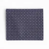 Dark Blue Small Wallet In Silk And Leather